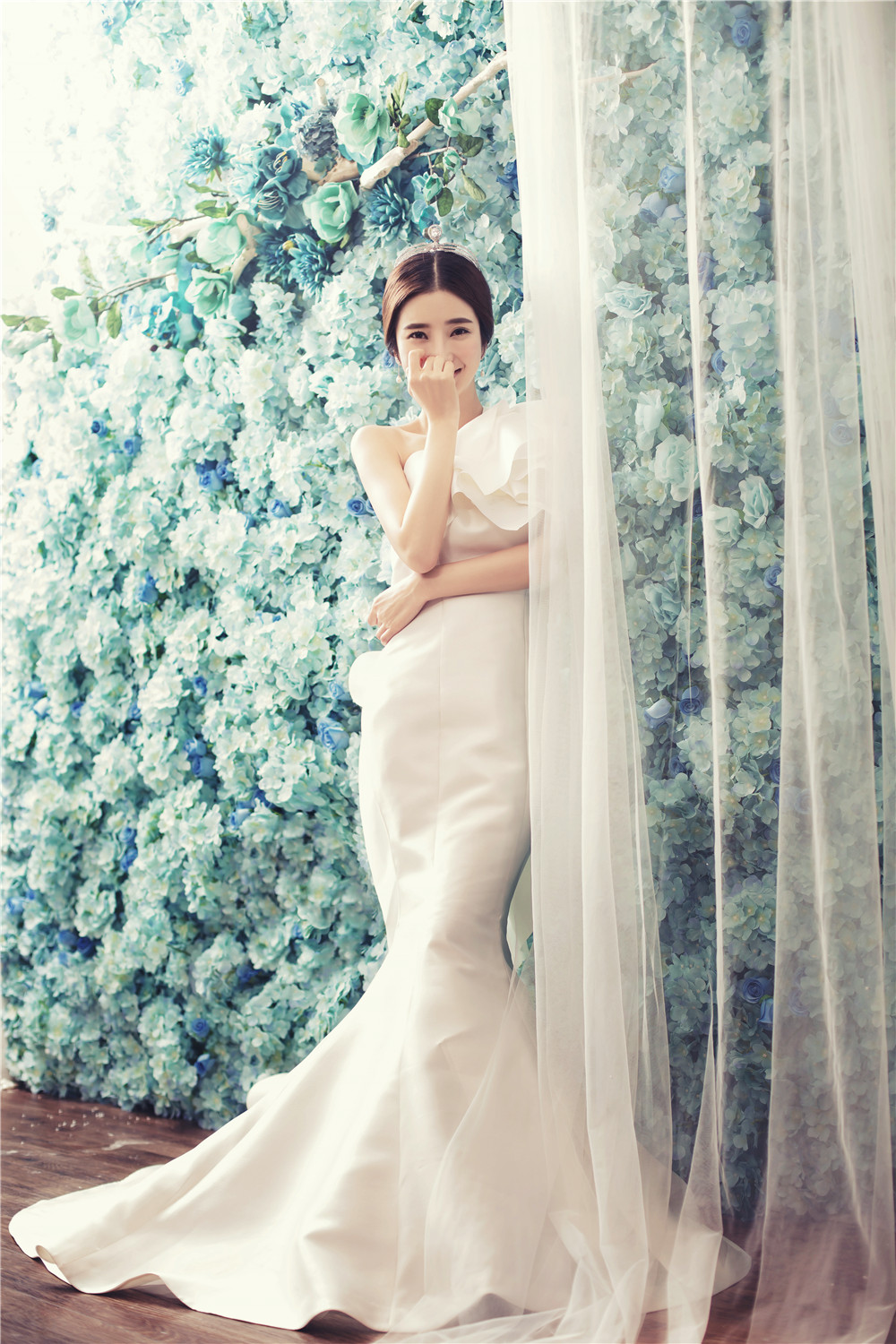 杭州-巧克力庄园-蓝色花墙-图片5