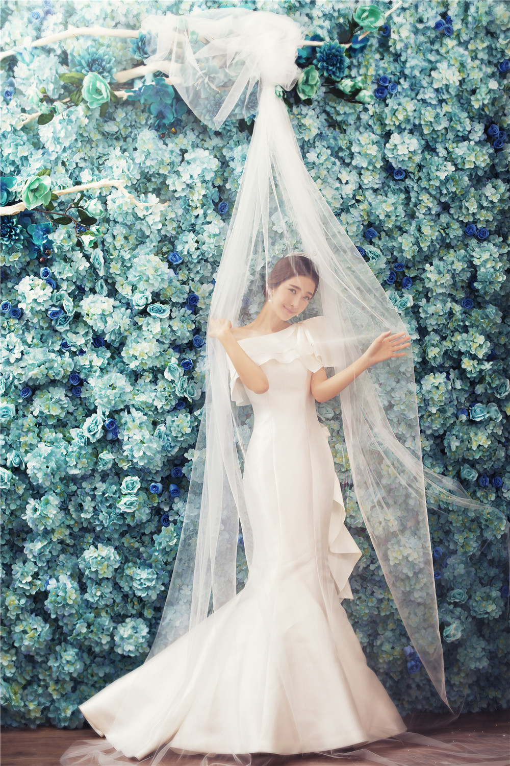 杭州-巧克力庄园-蓝色花墙-图片10