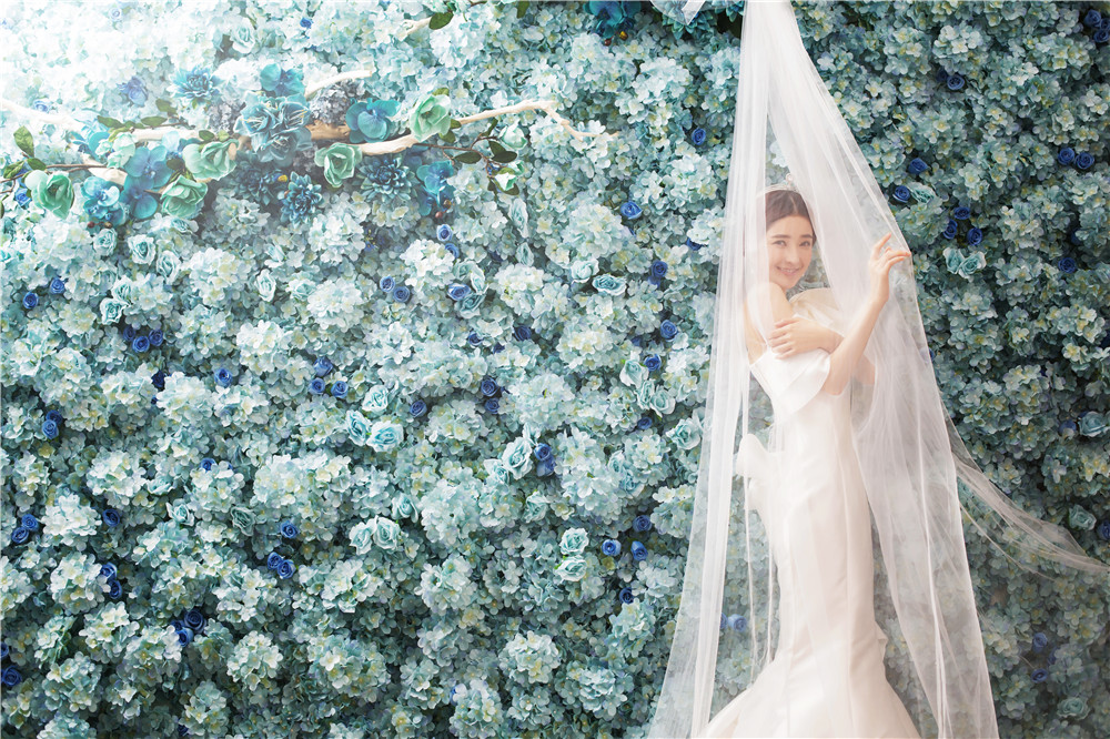 杭州-巧克力庄园-蓝色花墙-图片11