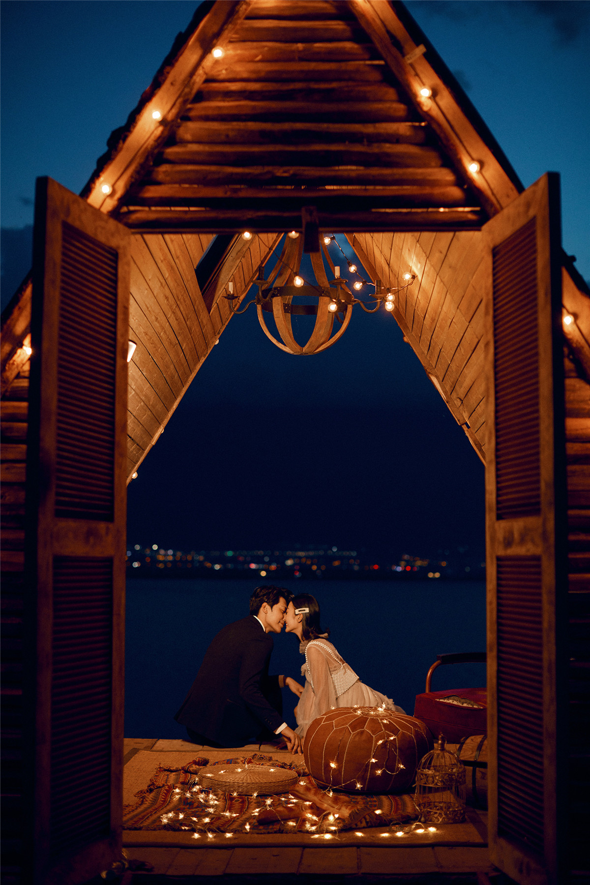 木屋夜景-图片2