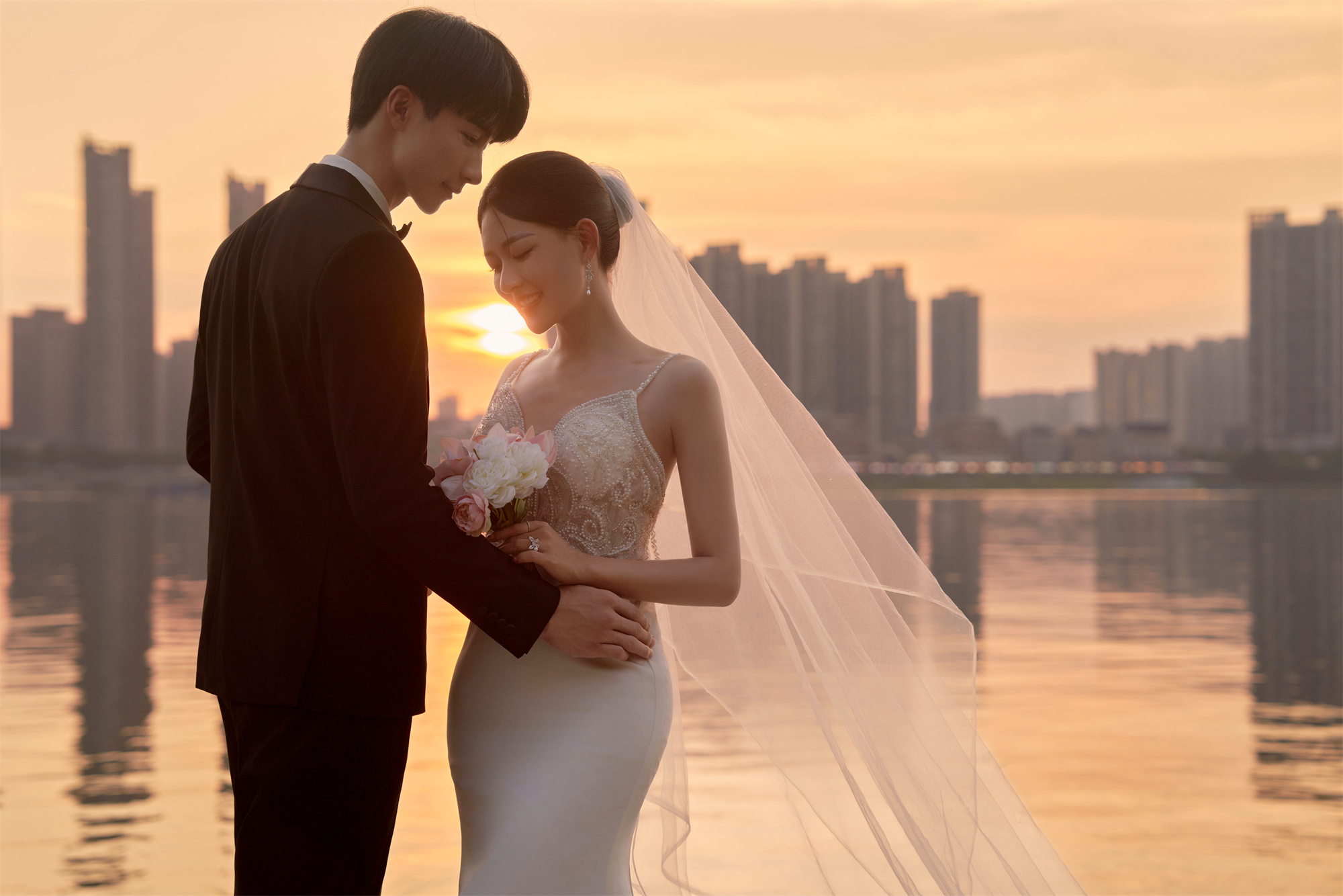 夕阳湖景-图片4