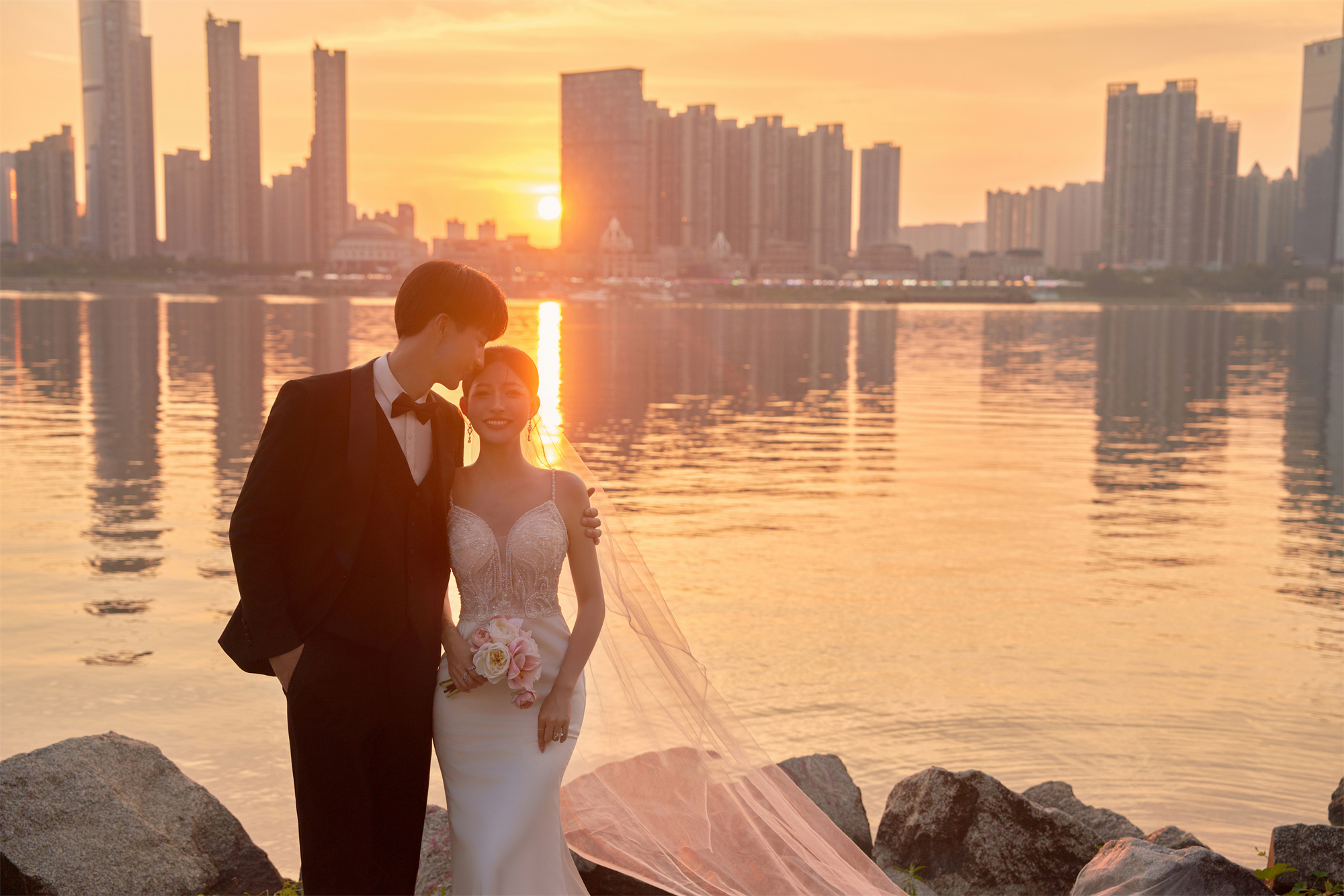 夕阳湖景-图片6